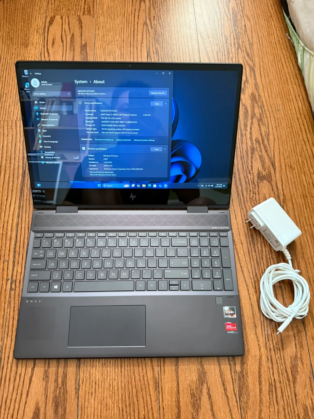HP ENVY x360 Laptop 15”/Intel I7/16 GB RAM/512GB SSD/Touchscreen thumbnail