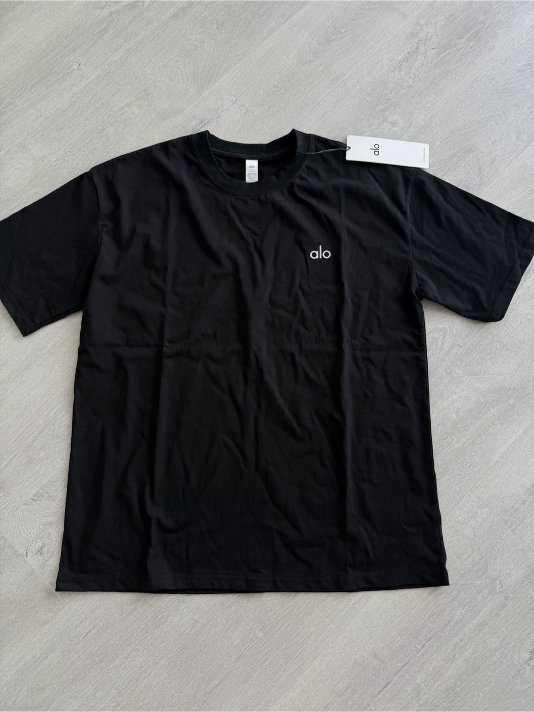 ALO Yoga T-Shirts - Black & White, Size M - photo 3