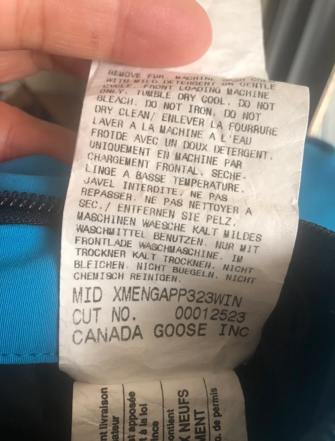 Authentic Canada Goose Bunny Bunting Snowsuit image indicator(9)