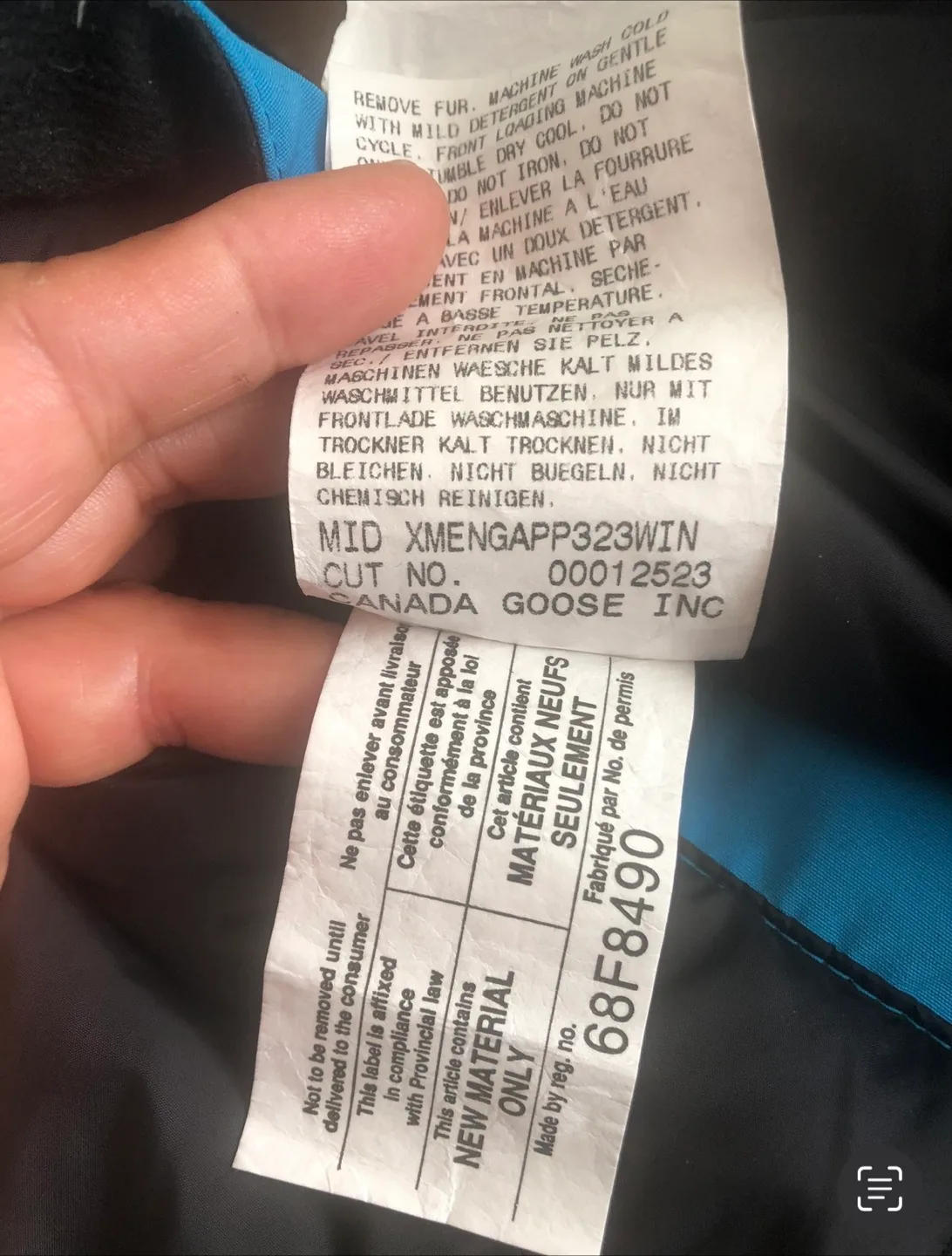 Authentic Canada Goose Bunny Bunting Snowsuit image indicator(7)