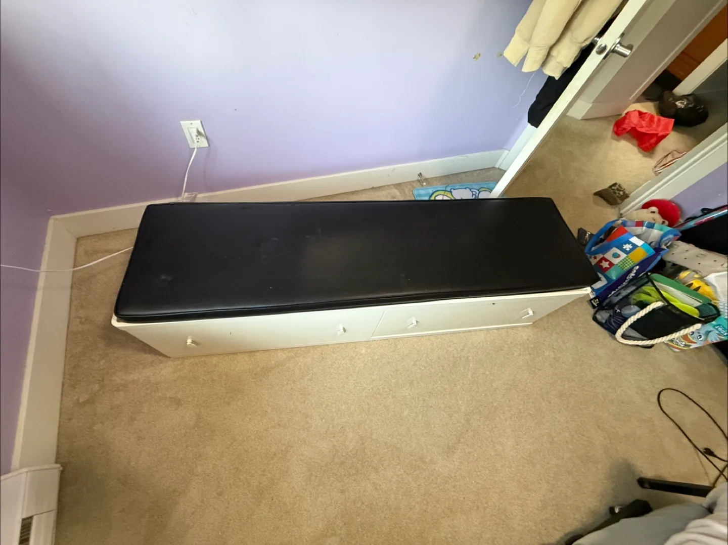 Storage Bench with Black Cushion image indicator(2)