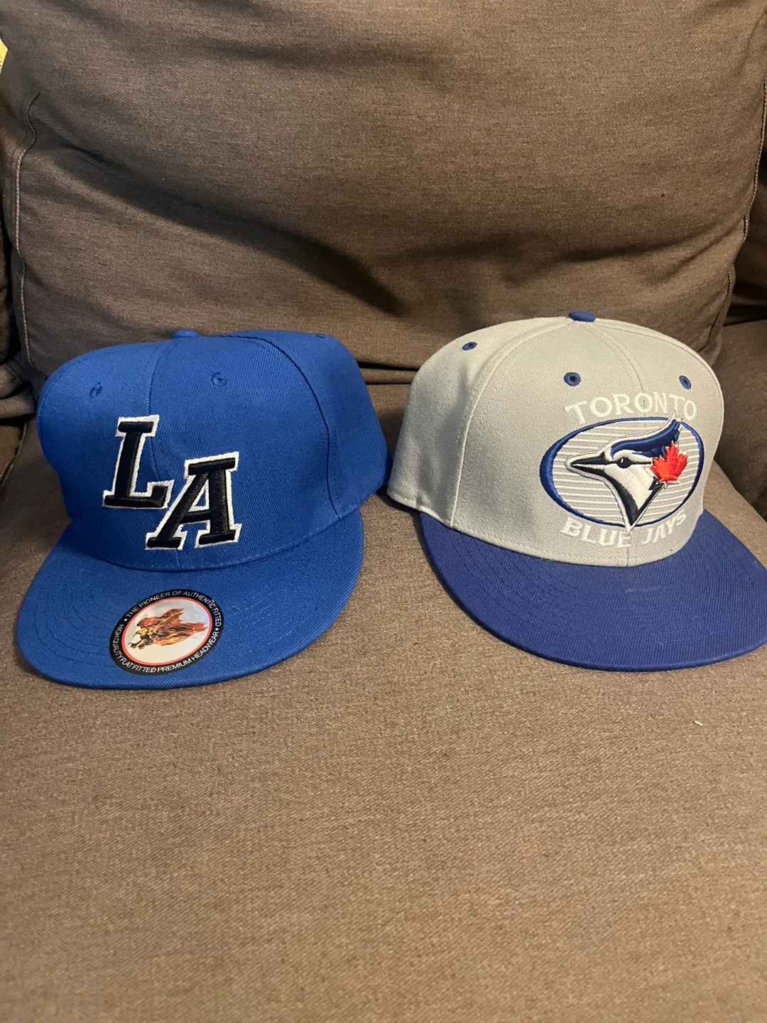 SnapBack hats. Blue jays and Dodgers thumbnail