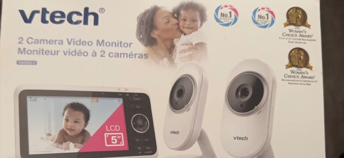Brand new VTech VM350-2 Video Baby Monitor with 2 Cameras thumbnail
