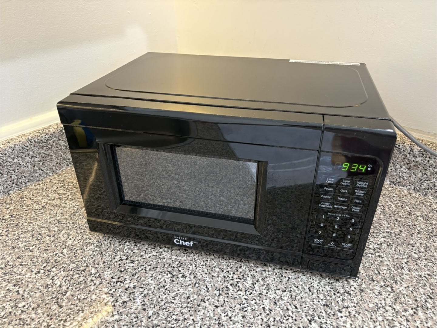 Master Chef Black Microwave