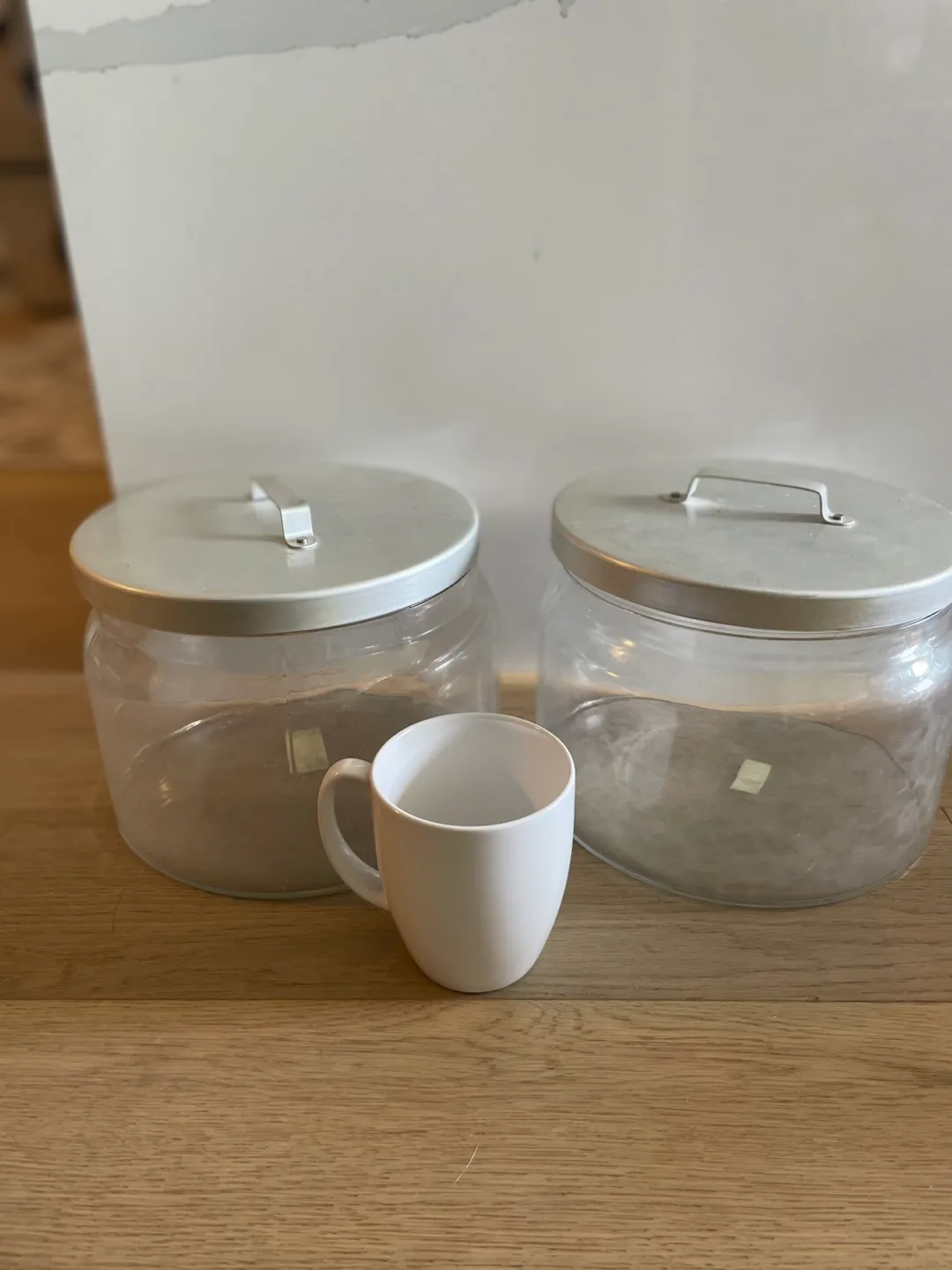 Glass Canisters with Metal Lids thumbnail
