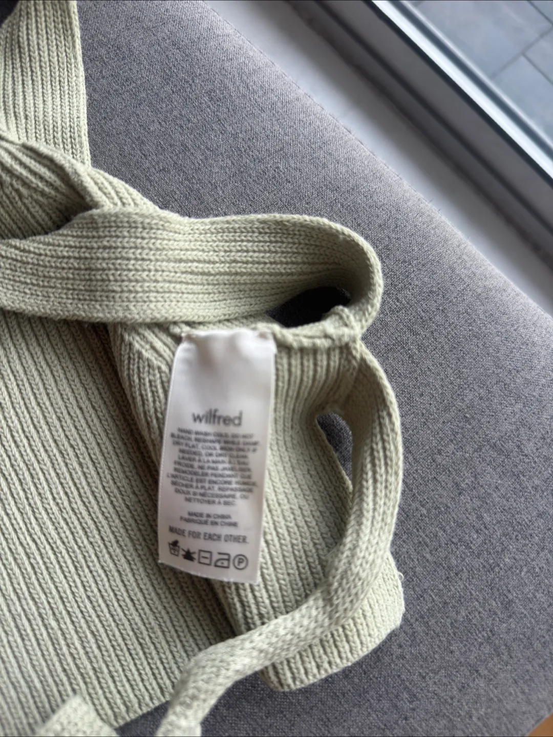 Wilfred Knit Top - Sage Green image indicator(3)