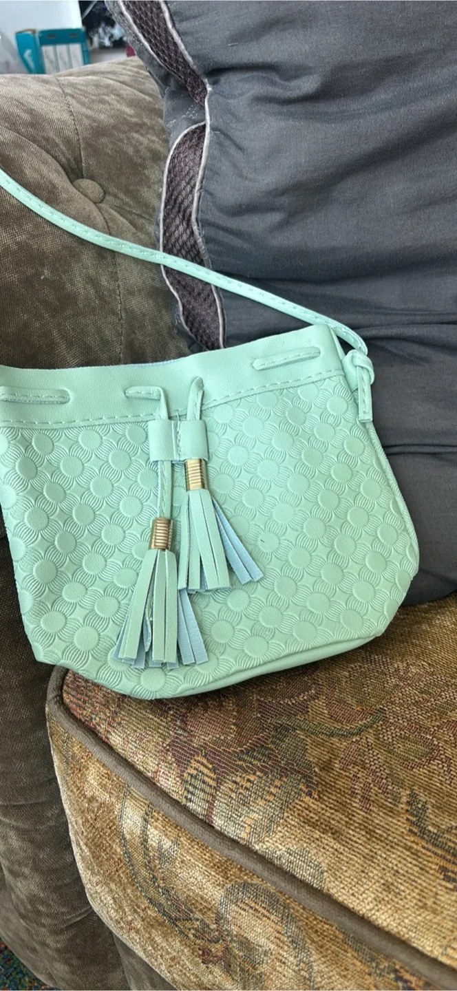 Mint Green Crossbody Bucket Bag thumbnail