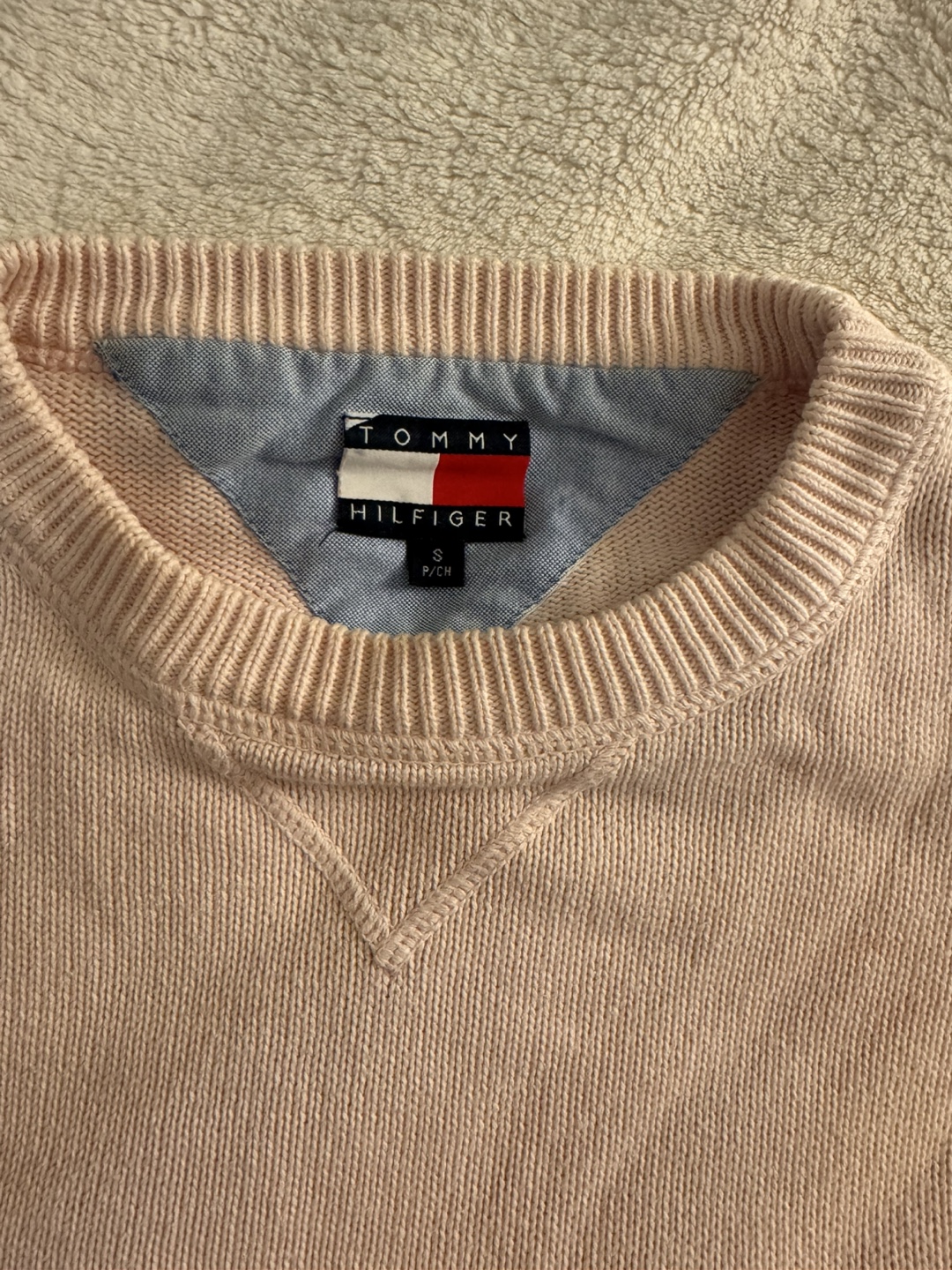 Tommy Hilfiger Pink Cotton Sweater - Size S - photo 4