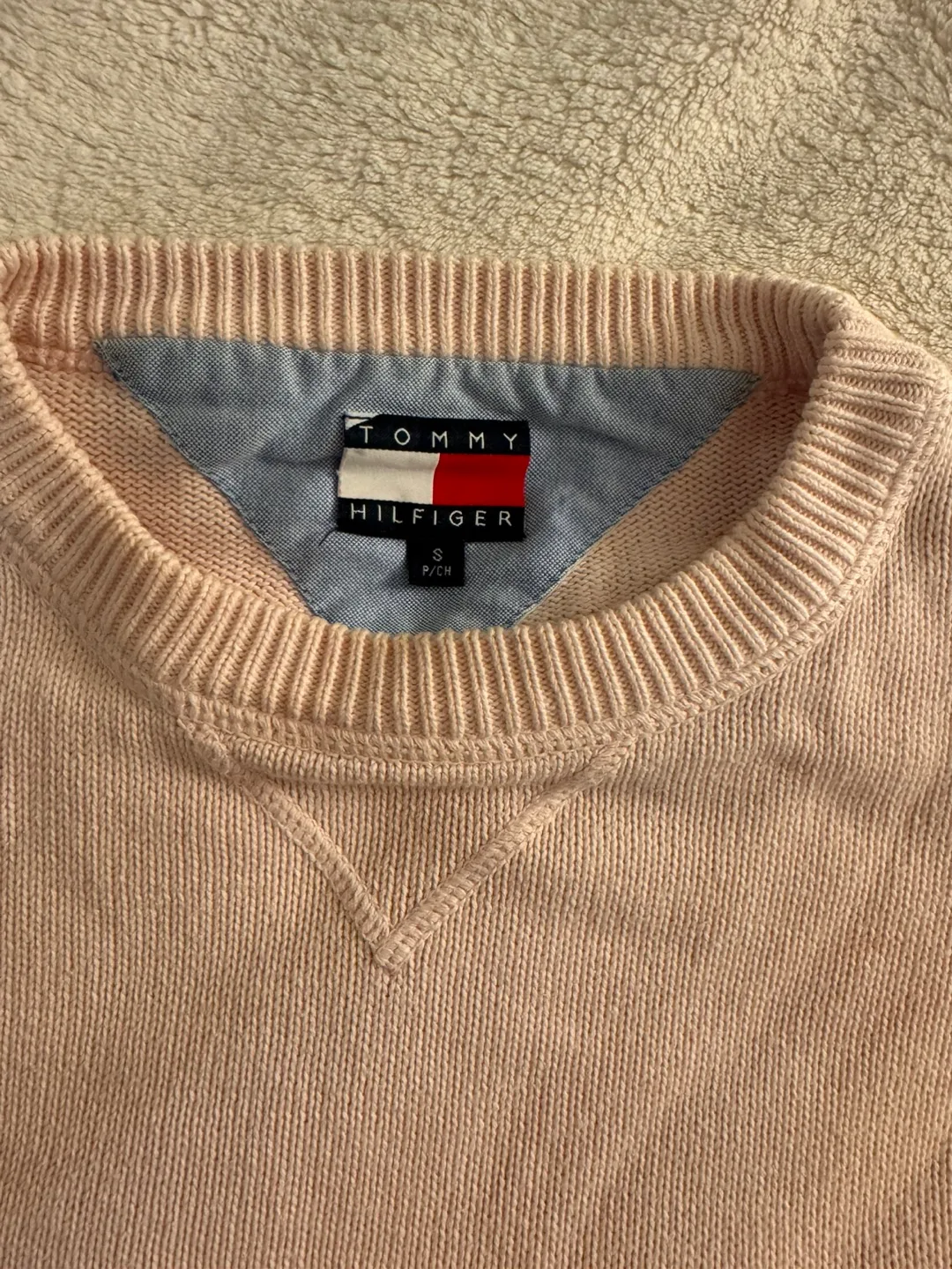 Tommy Hilfiger Pink Cotton Sweater - Size S image indicator(4)