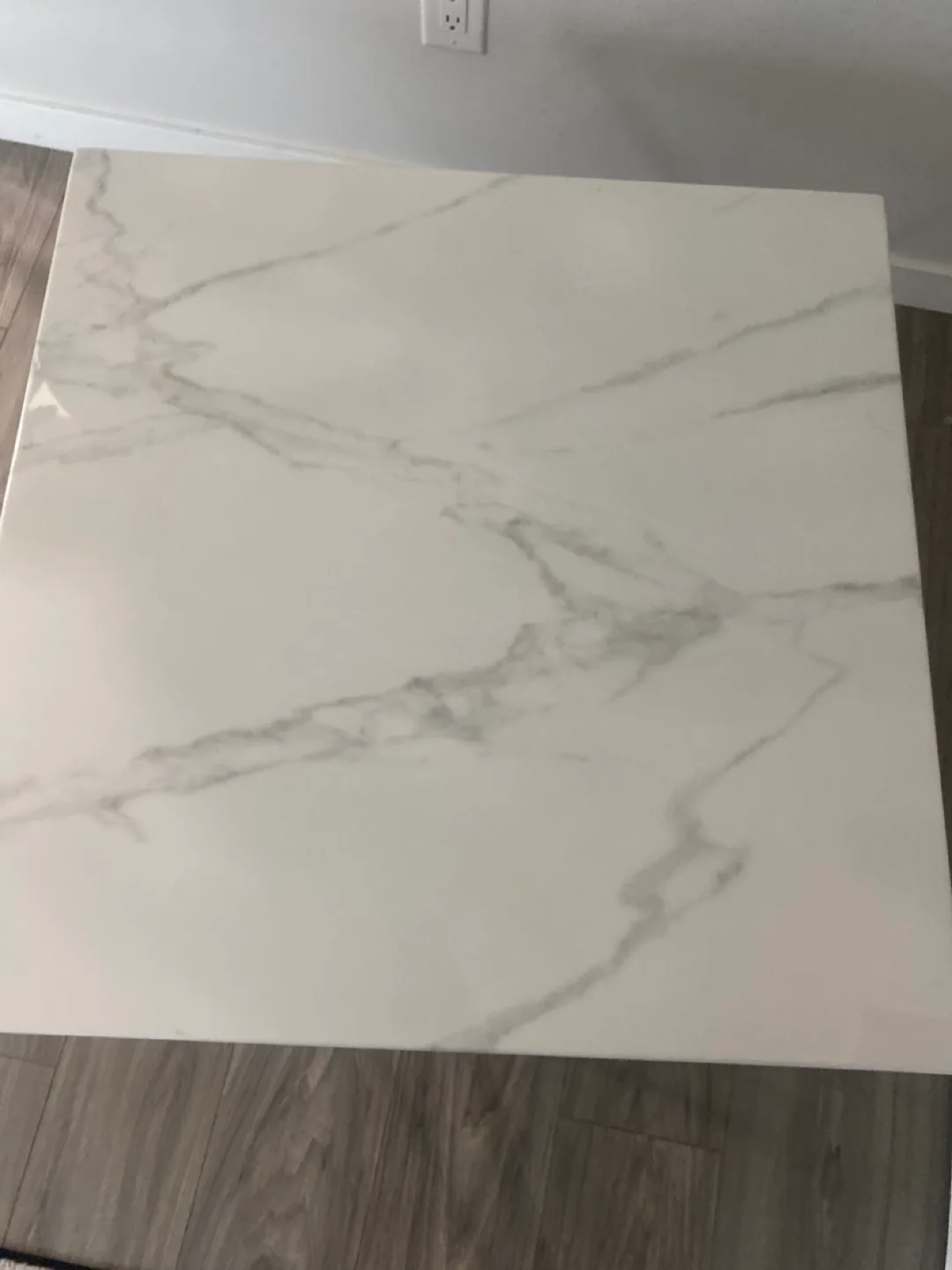 Modern Chrome & Marble Coffee Table thumbnail