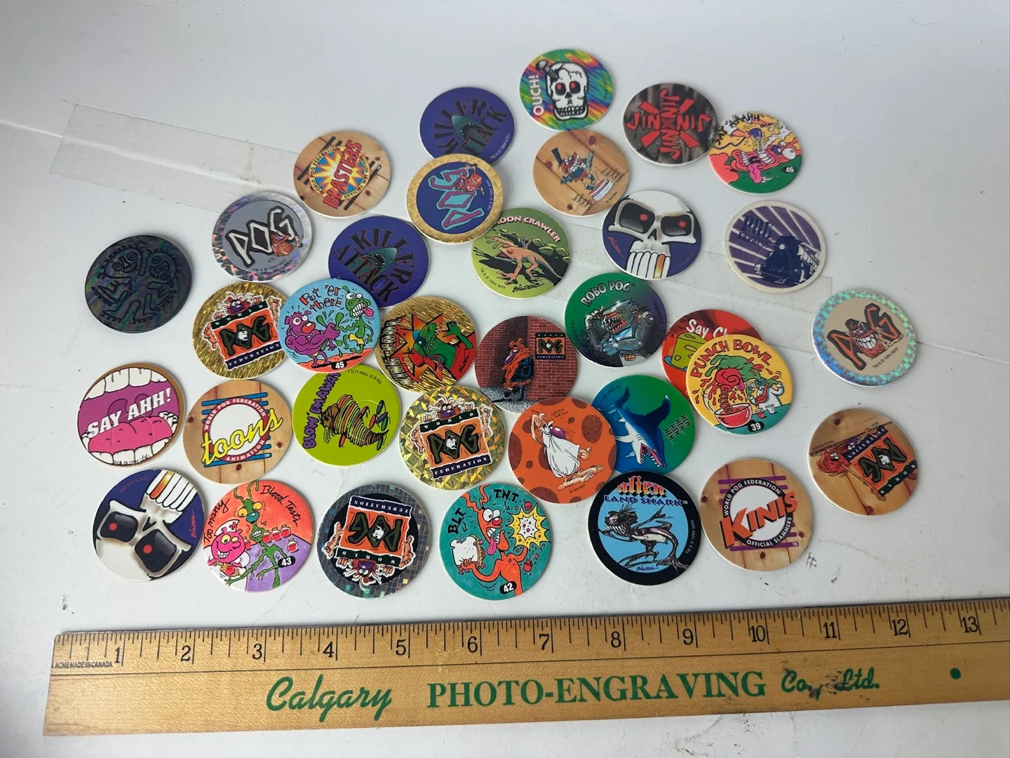 Vintage POG Milk Caps - Lot of Collectibles thumbnail