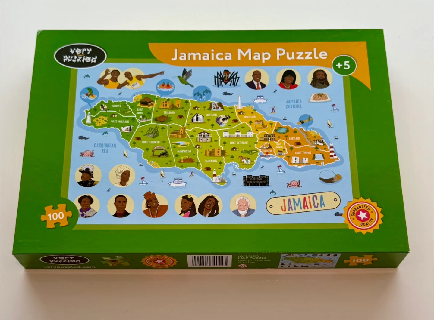 Jamaica Map Puzzle, 100 Pieces thumbnail