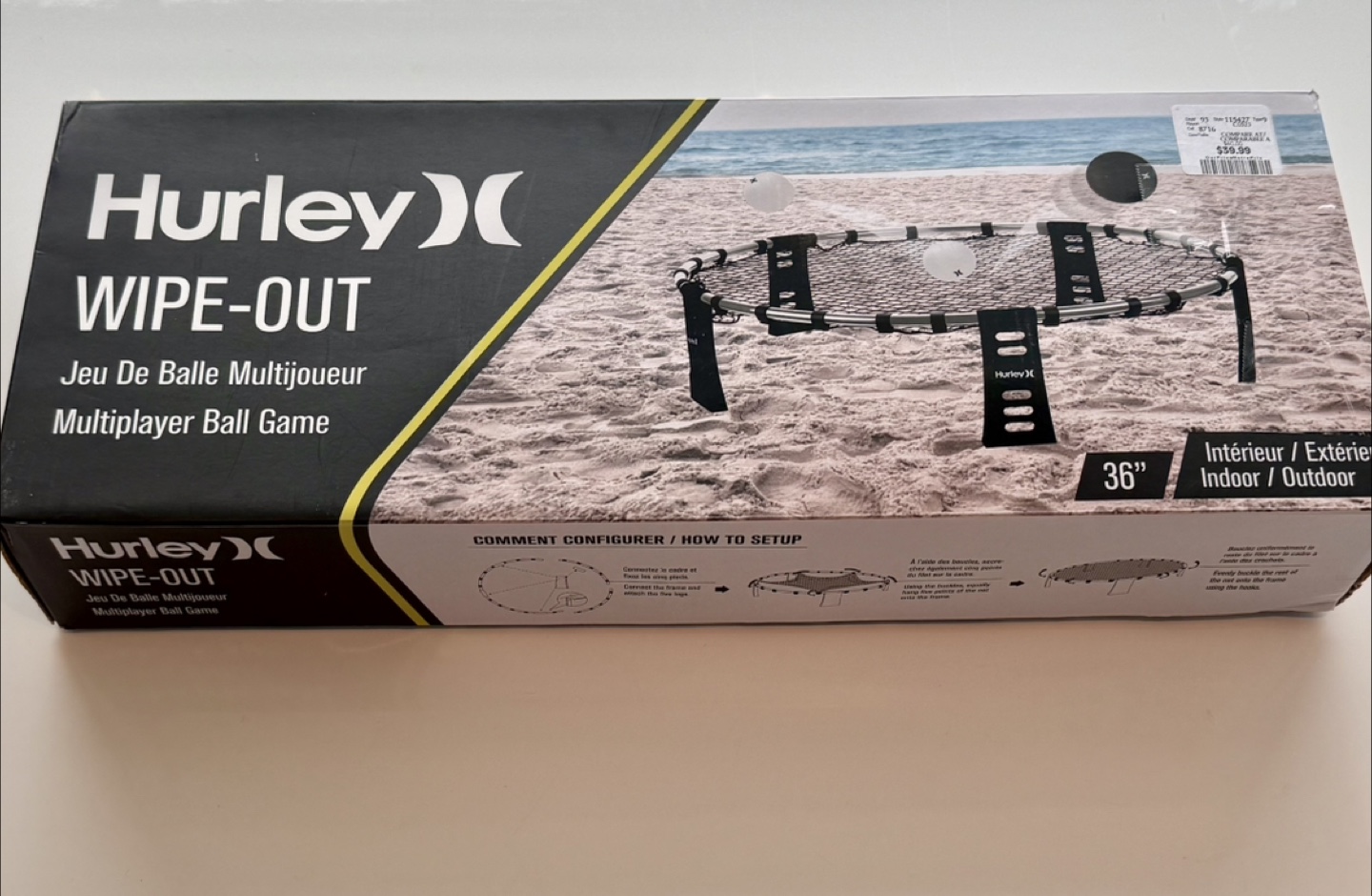 Hurley Wipe-Out Multiplayer Ball Game - 36"