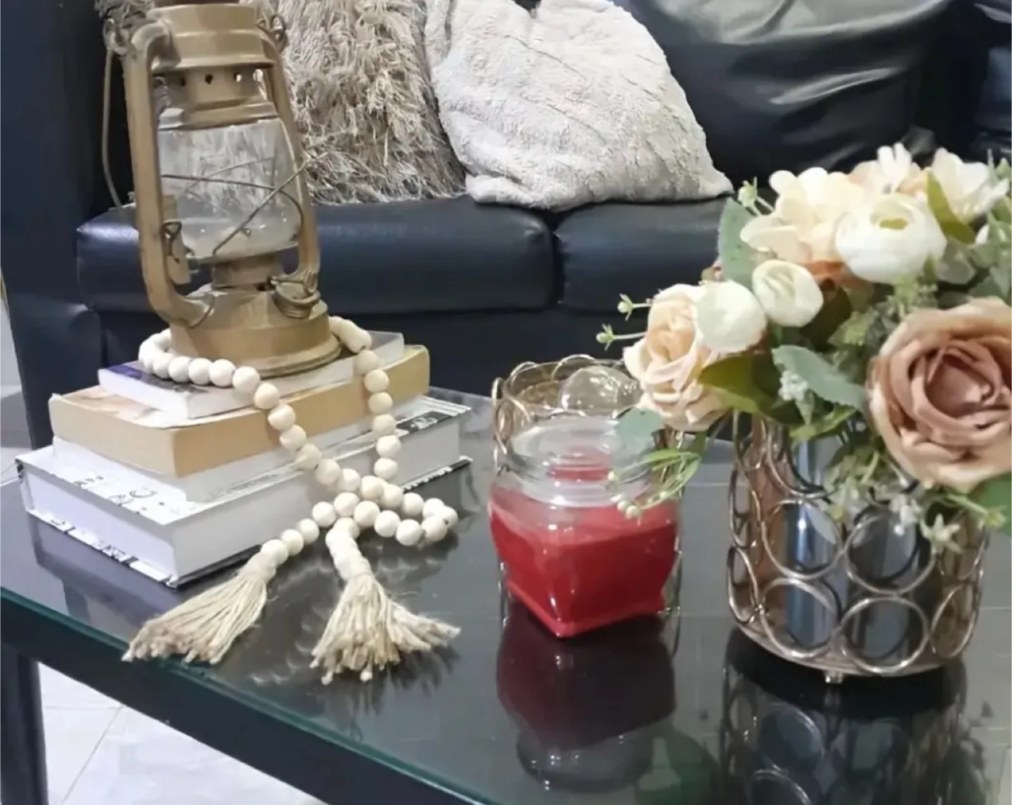 Wood Bead Garland with Tassels image indicator(3)