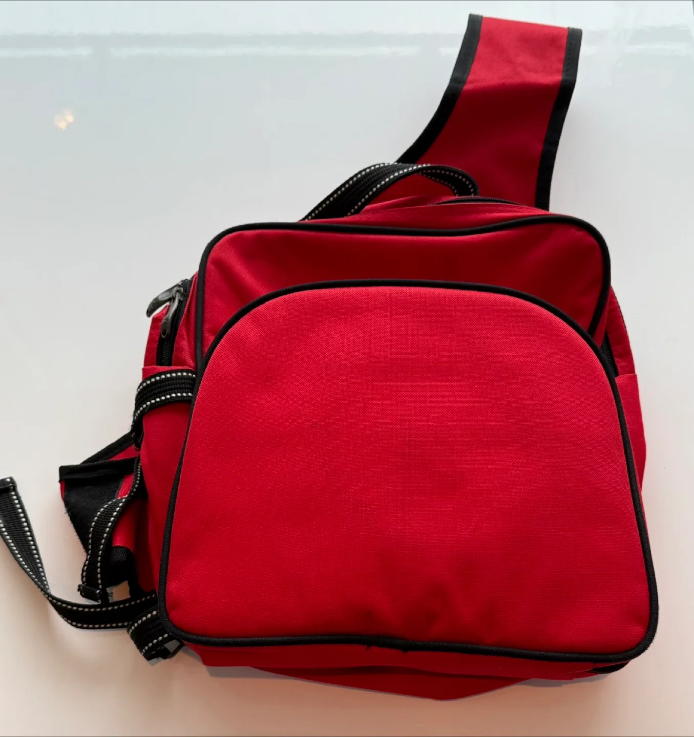 Red Picnic Backpack with Utensils thumbnail
