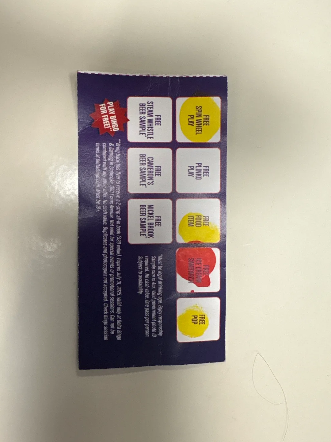 Delta Bingo Flyer - Free Bingo thumbnail