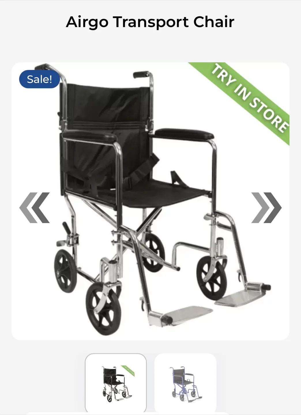 Wheelchair Airgo Transport Chair image indicator(3)
