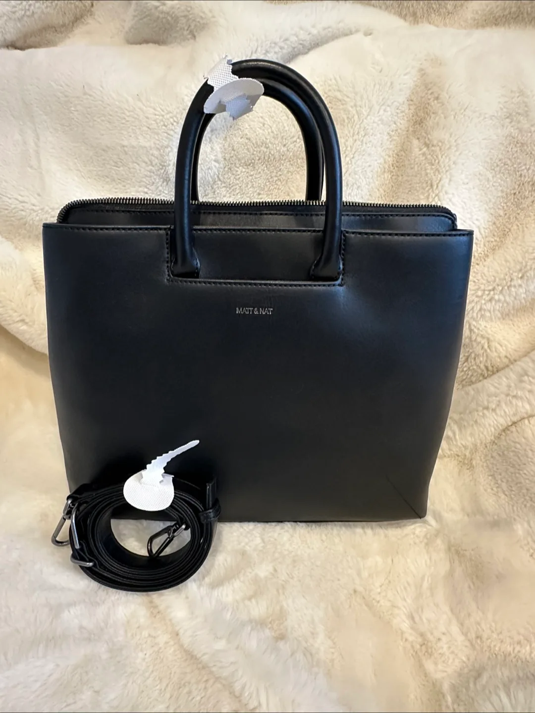 BNWT Matt & Nat Kintla-Arbor Black Work Office Laptop Travel Bag thumbnail