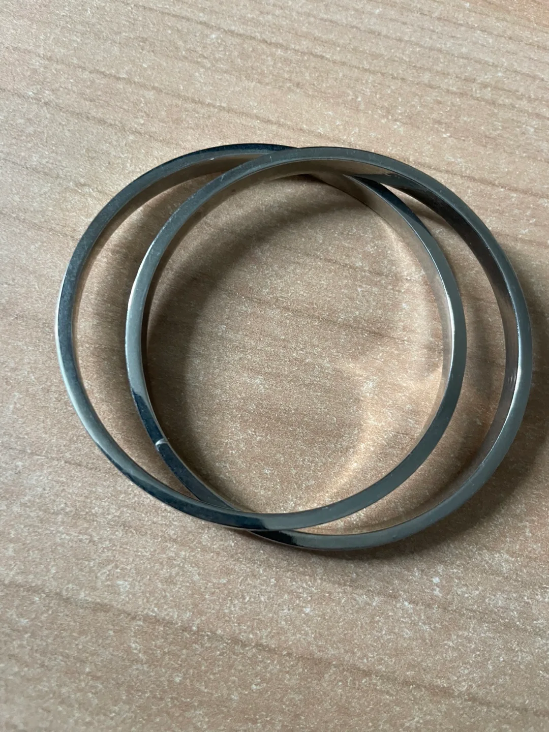 Silver Bangle Bracelet Set - Love Theme thumbnail