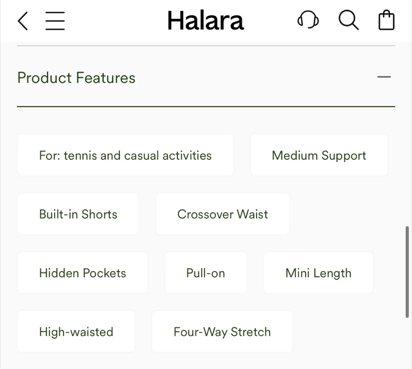 NWT Halara Tennis Golf Pickleball Skort, Size XS image indicator(9)