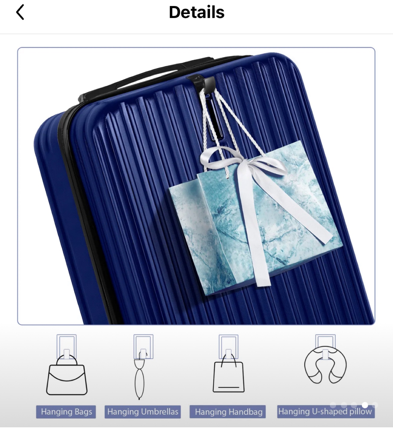 JUDYDOLL Blue Hardside Luggage Set - photo 2