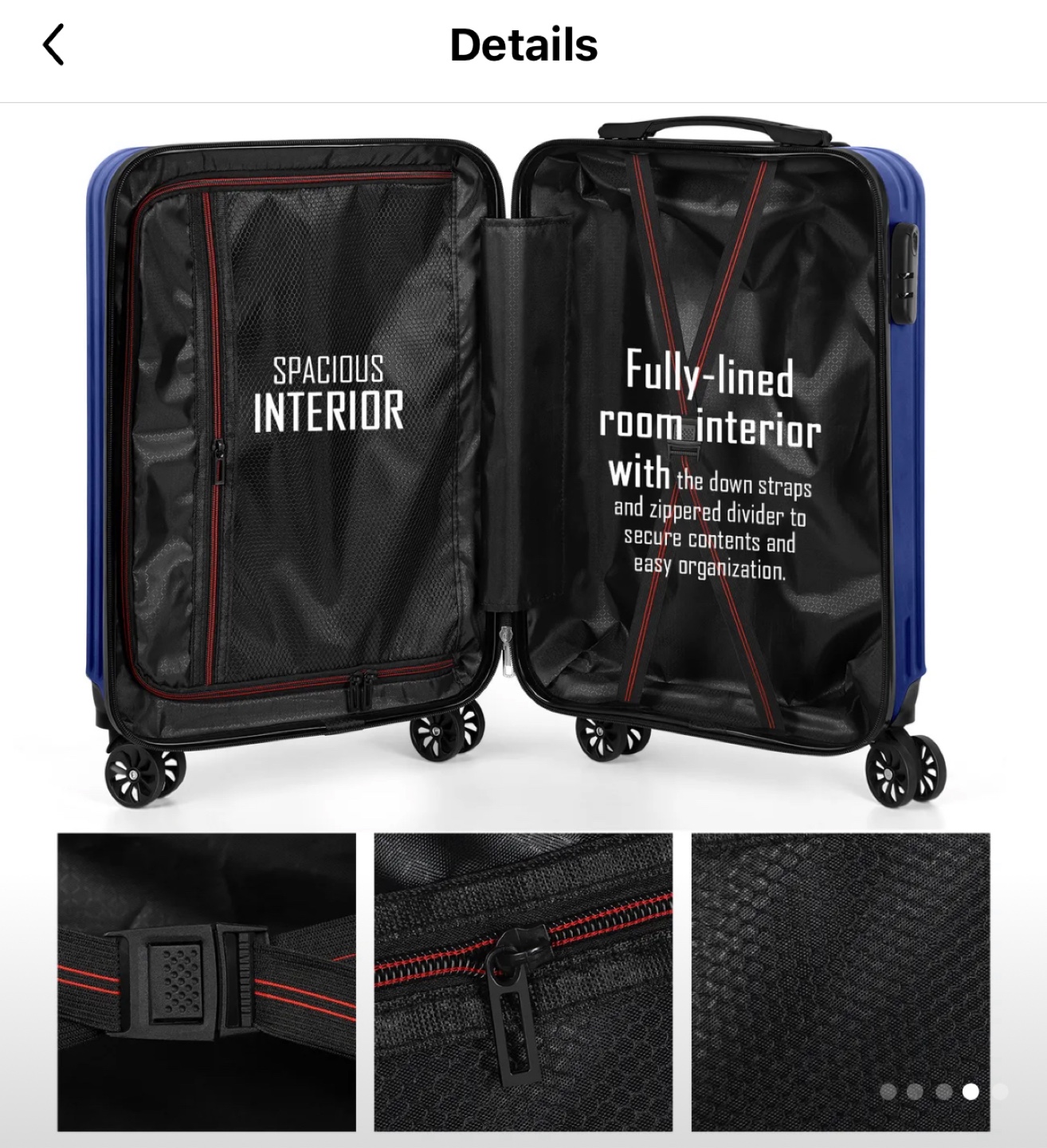 JUDYDOLL Blue Hardside Luggage Set - photo 5