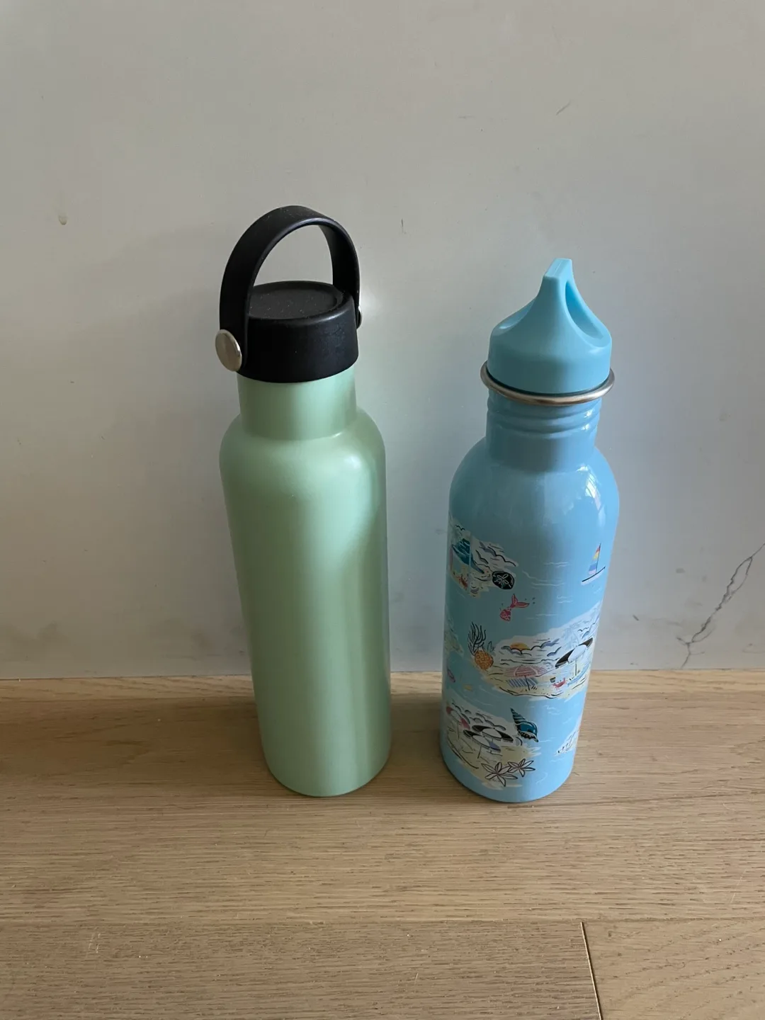 Hydro Flask Water Bottles - Green & Blue thumbnail