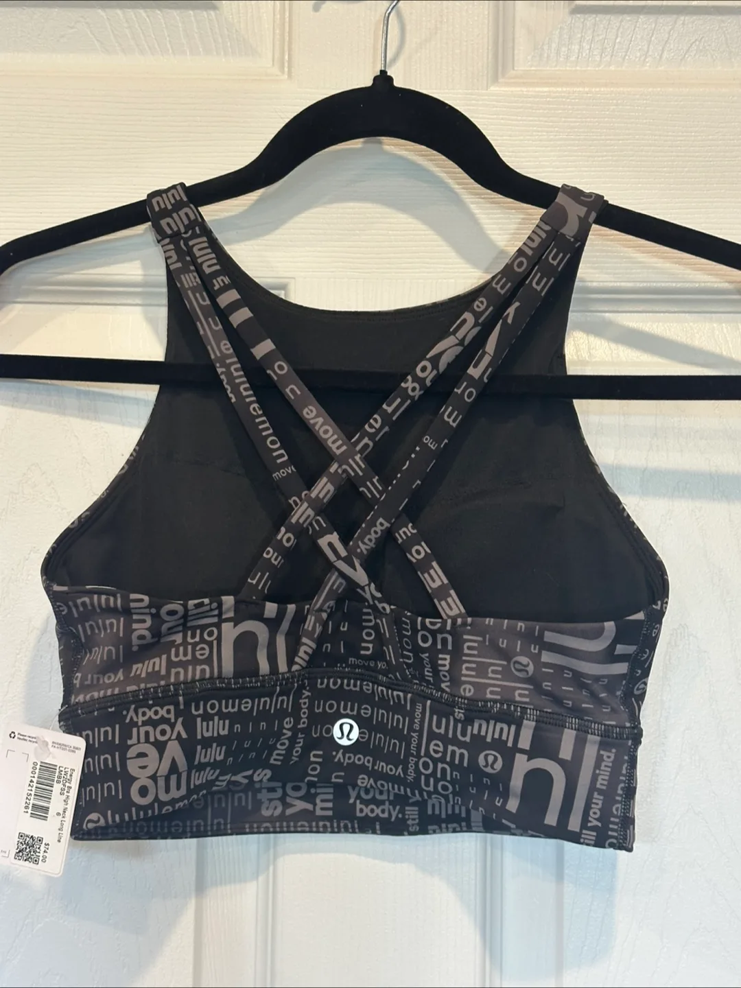 New with Tags Lululemon Energy Bra High Neck Long Line Size 6 image indicator(4)