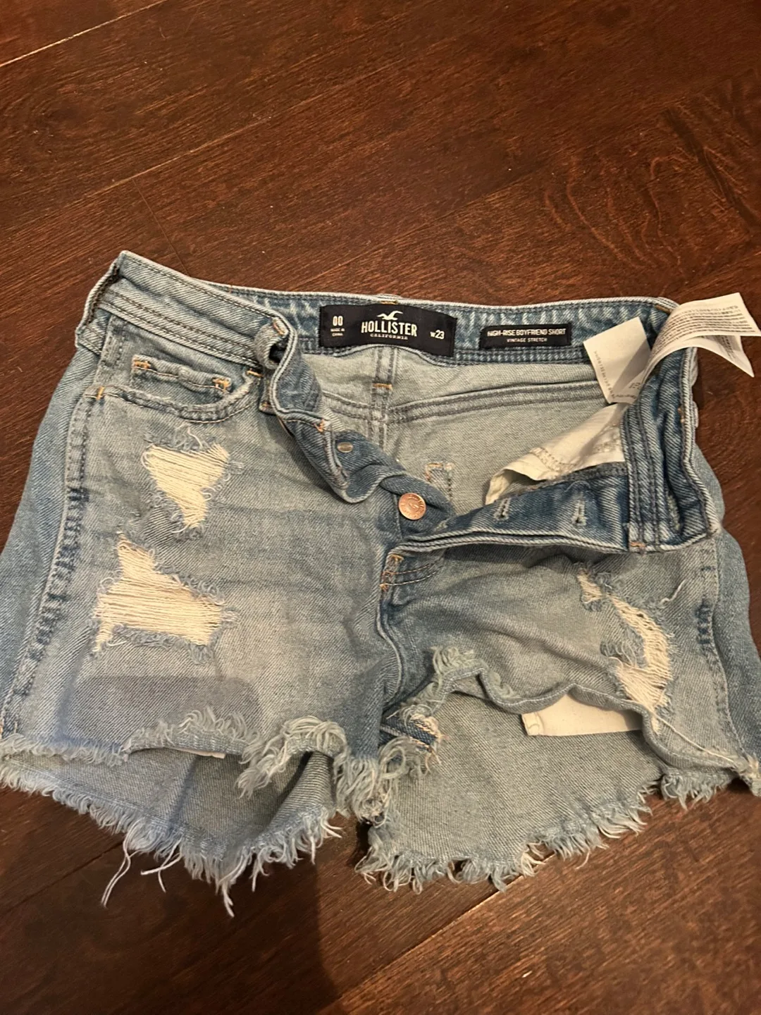 Hollister High-Rise Boyfriend Shorts Size 00 thumbnail