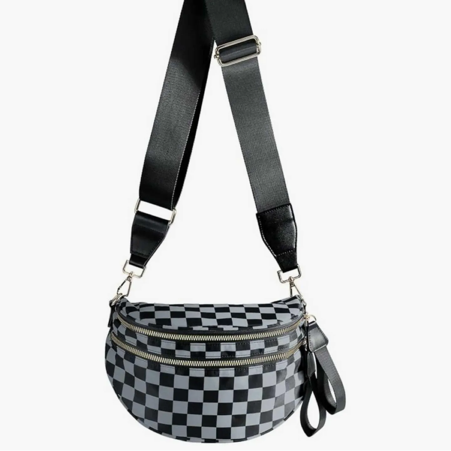 Viral Checkered Nylon Bum Bag thumbnail