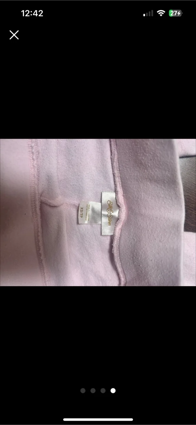 Cute Vintage Pink XS Pants image indicator(5)