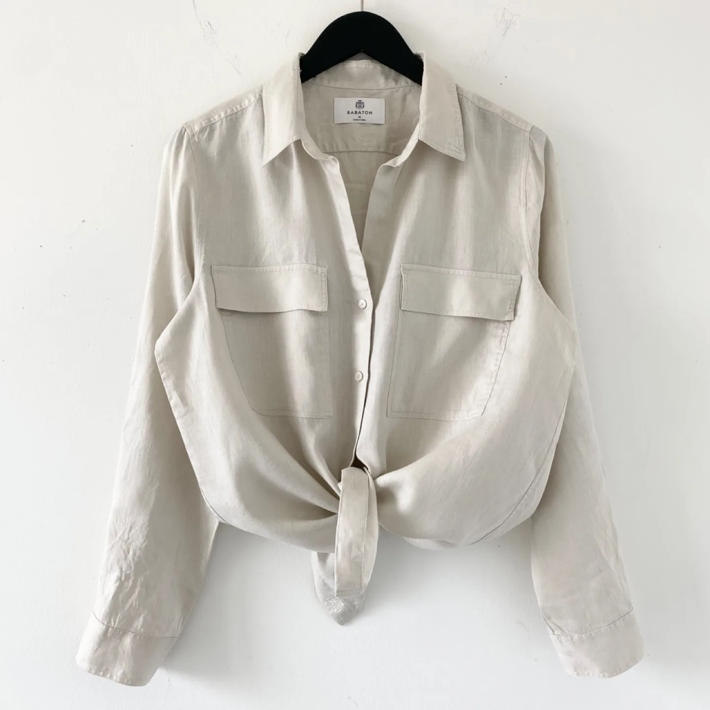 Aritzia Babaton Linen Utility Shirt thumbnail