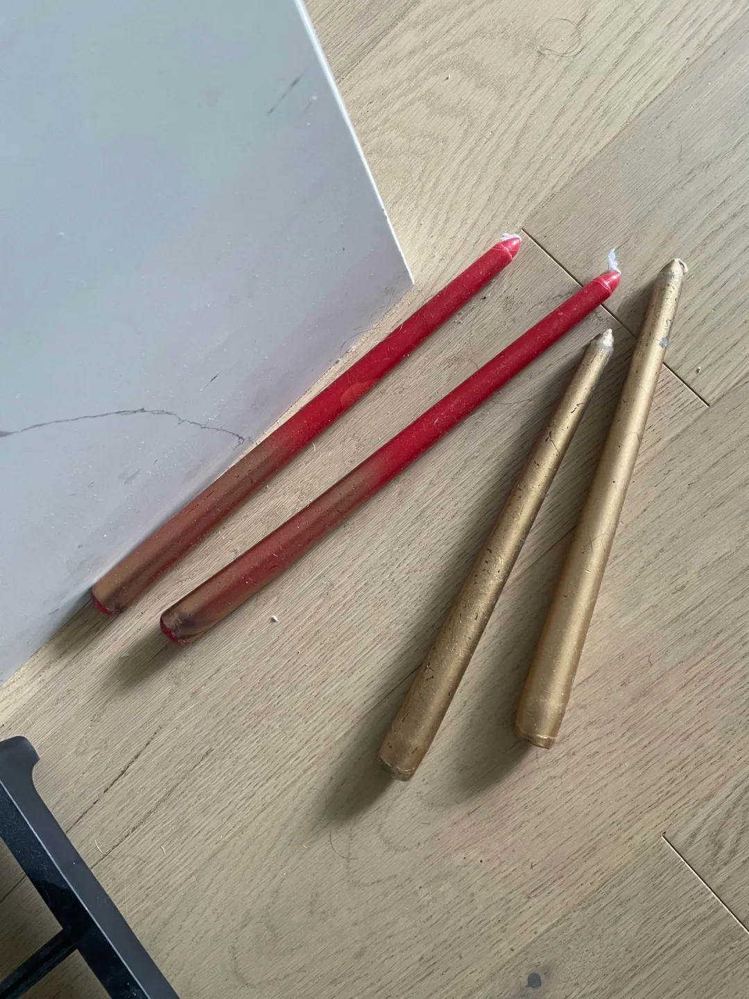 Red and Gold Taper Candles thumbnail