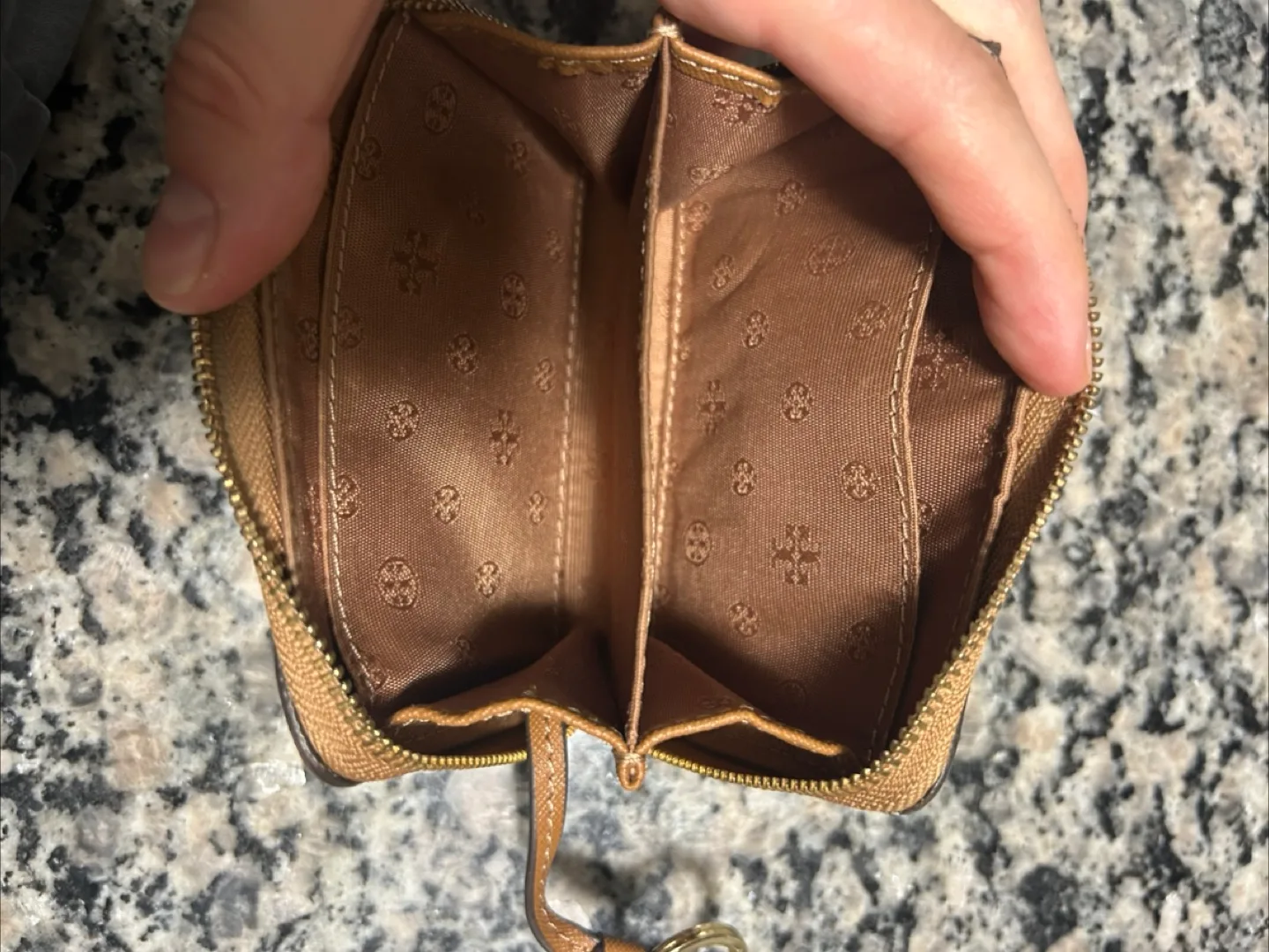 Tory Burch small zippered compact wallet image indicator(5)