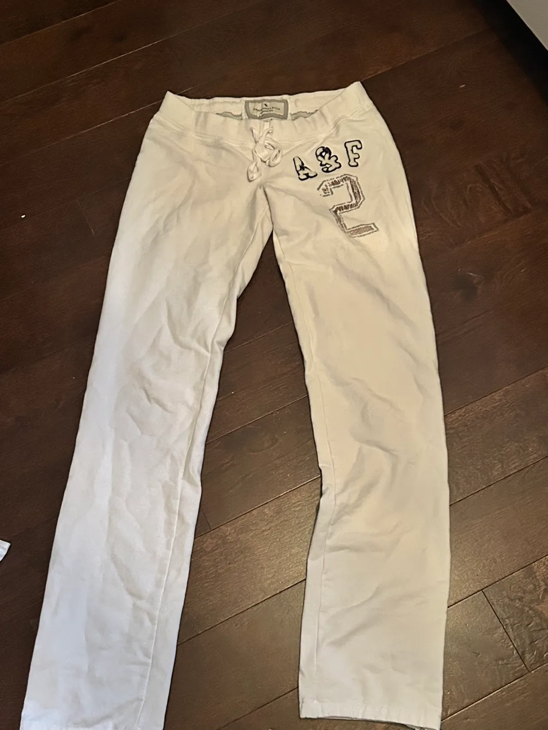 Vintage Y2K Abercrombie & Fitch White Sweatpants thumbnail