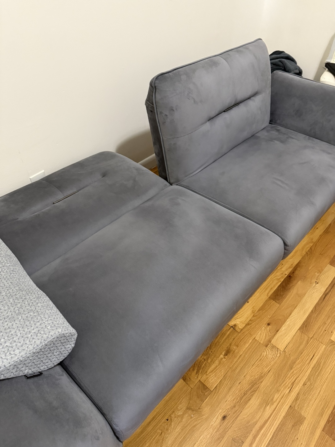 Gray Futon Sofa Bed - photo 2
