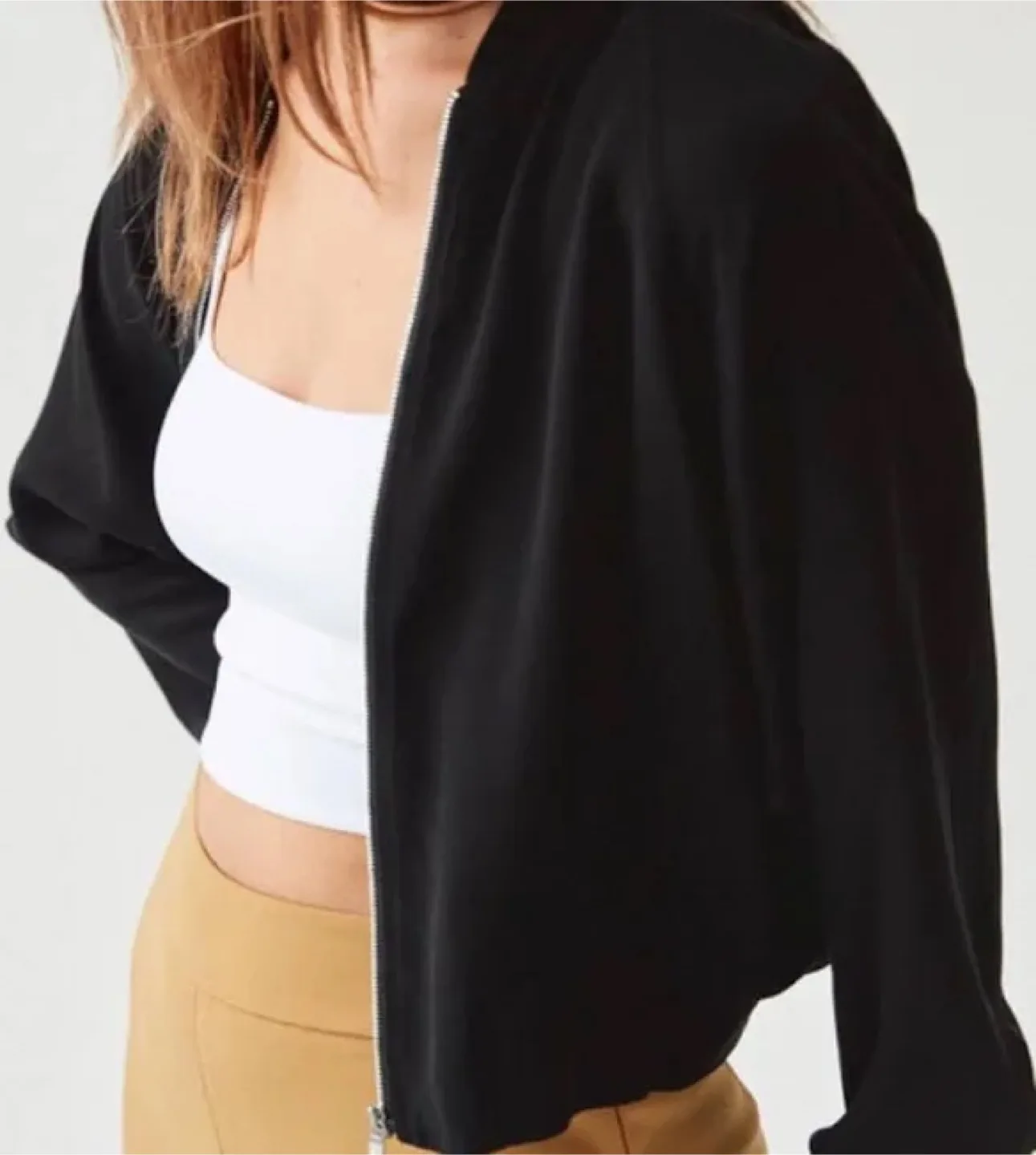Aritzia Babaton Black Bomber Jacket Size XS thumbnail