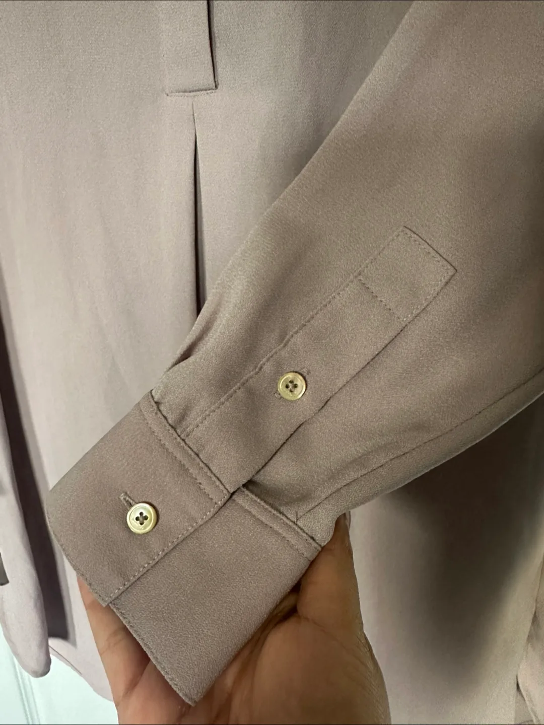 Babaton Aritzia Lee Mauve Shirt Dress Tunic- Size S image indicator(4)