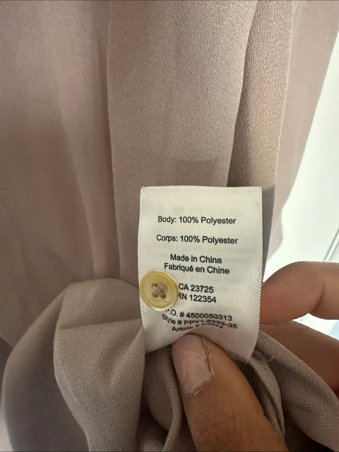 Babaton Aritzia Lee Mauve Shirt Dress Tunic- Size S image indicator(6)