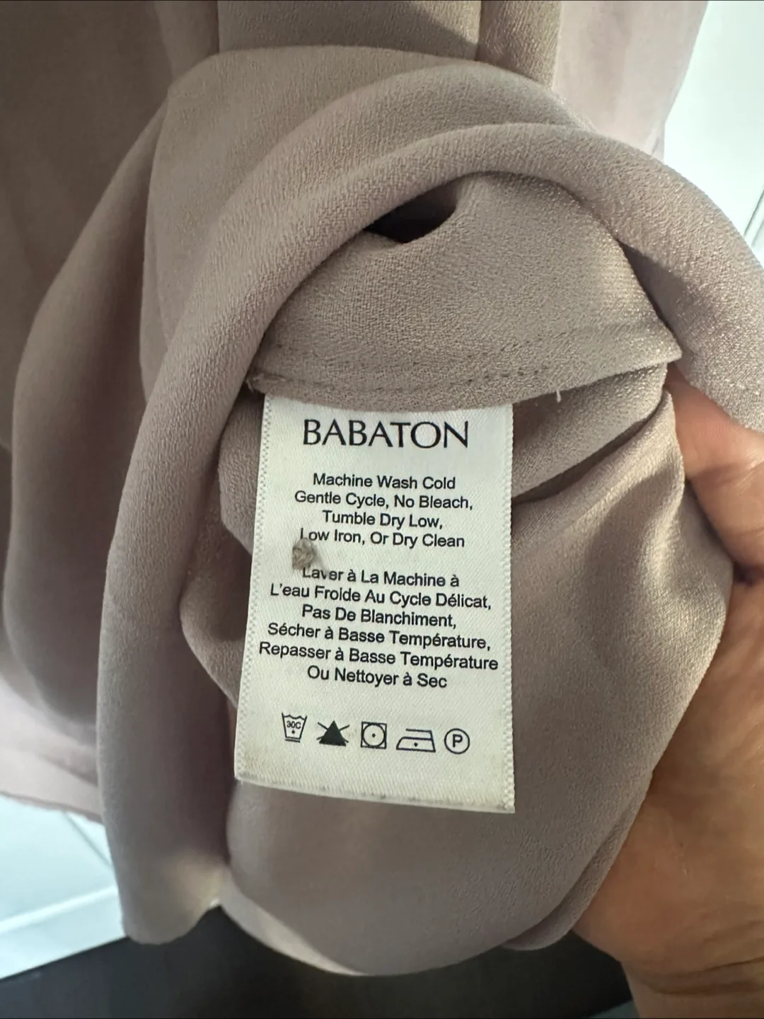 Babaton Aritzia Lee Mauve Shirt Dress Tunic- Size S image indicator(5)