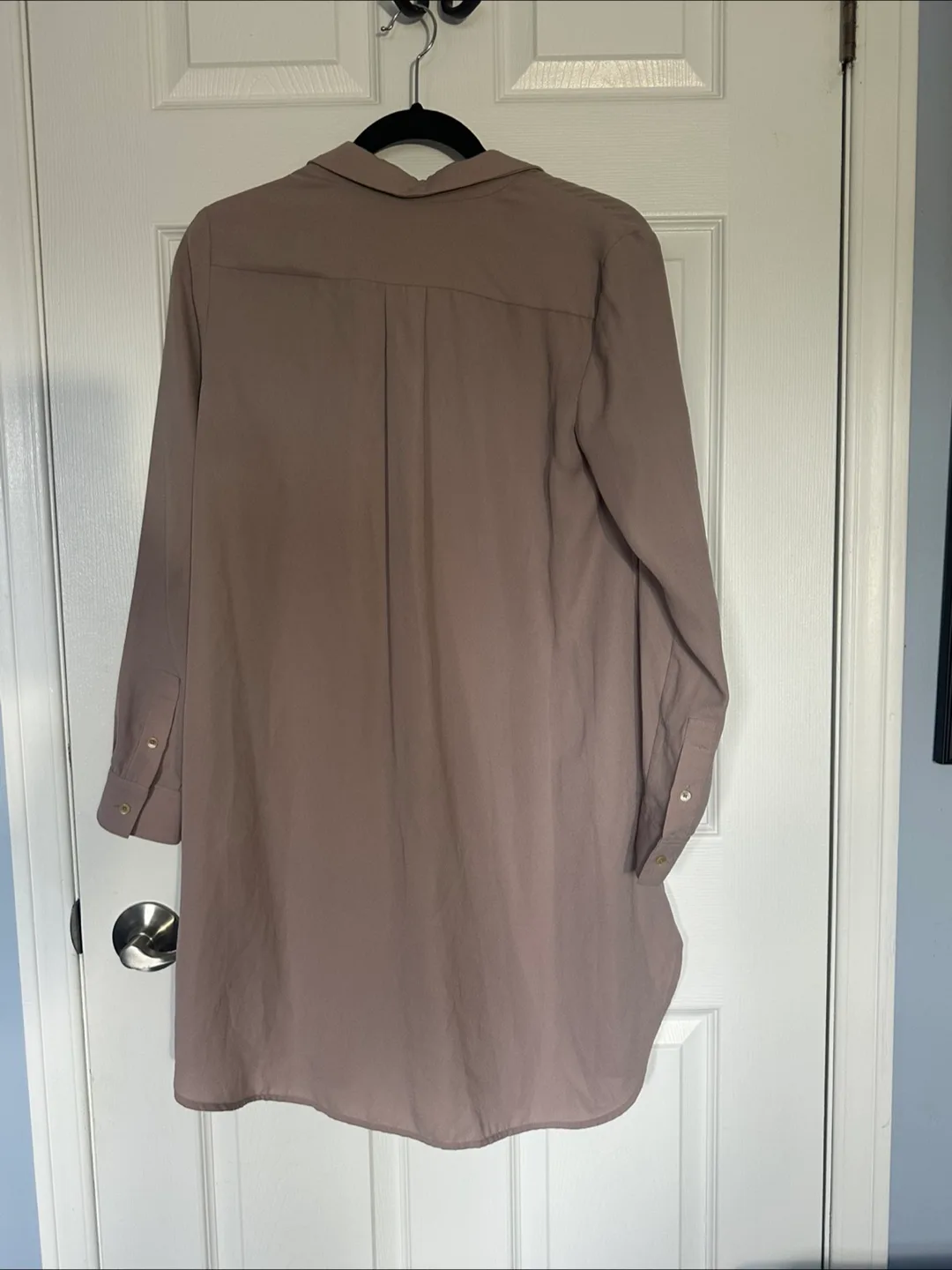 Babaton Aritzia Lee Mauve Shirt Dress Tunic- Size S image indicator(3)