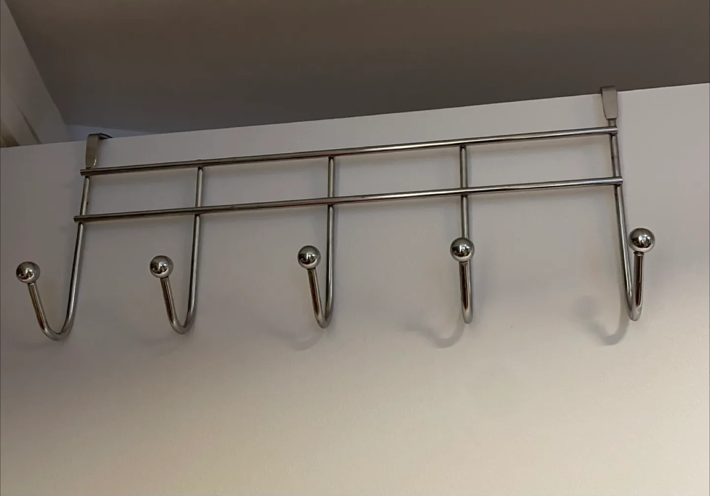 Over-the-Door Hook Rack - Chrome Finish thumbnail