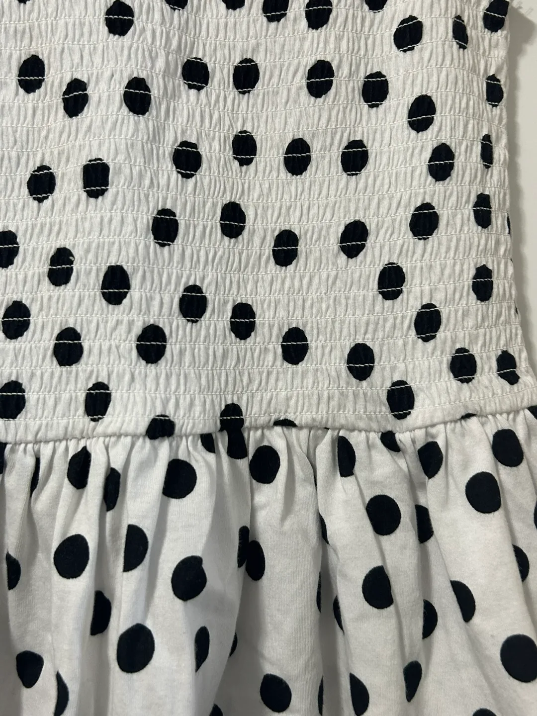 Suzy Shier  sleeveless polkadot peplum top size XS image indicator(2)