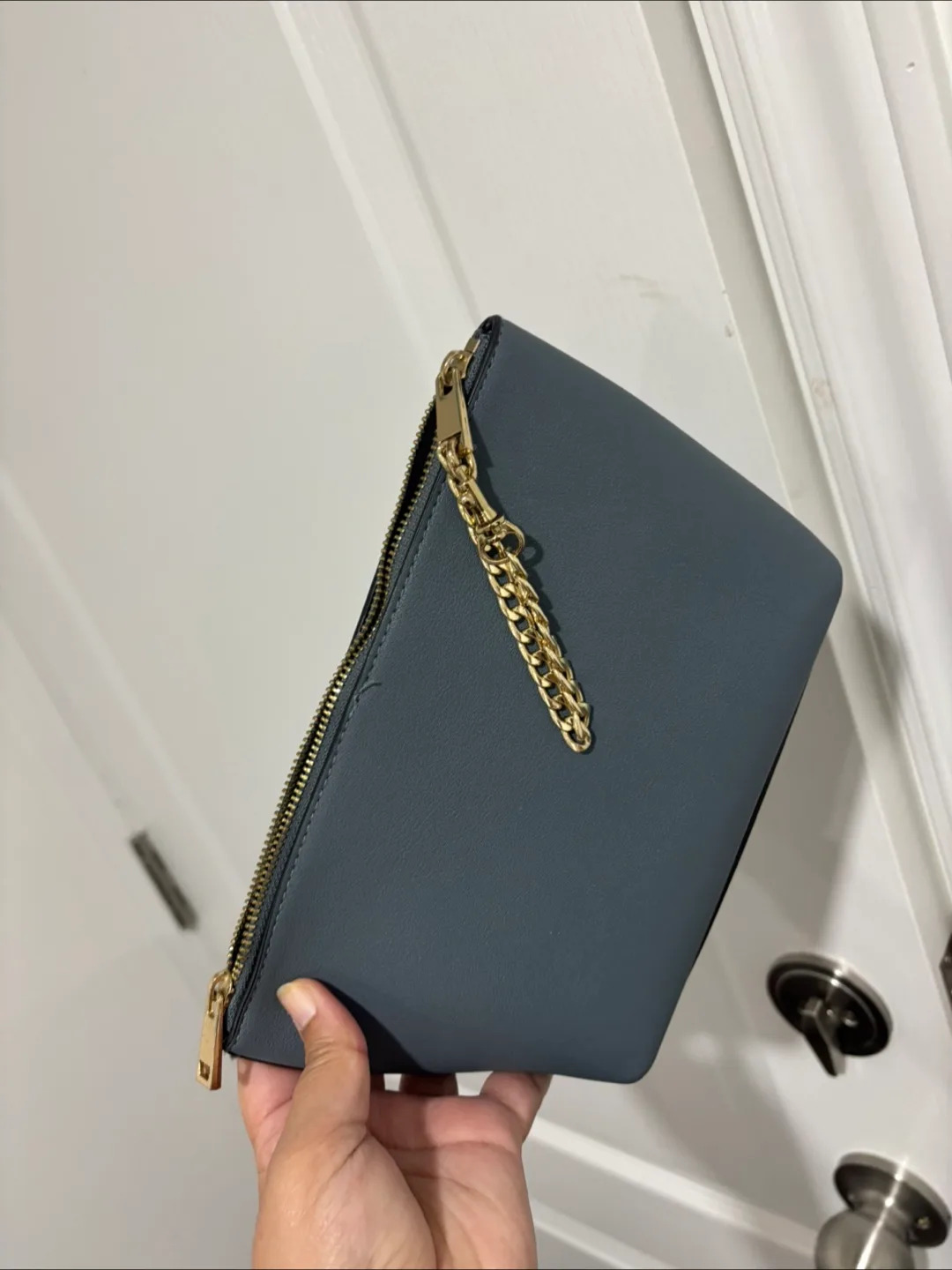 H&M Grey Clutch thumbnail
