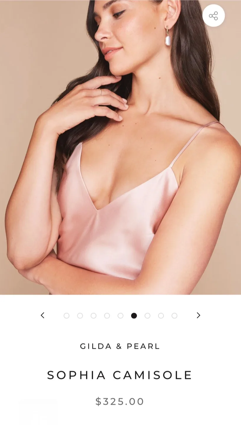 Gilda & Pearl Sophia Silk Camisole image indicator(2)