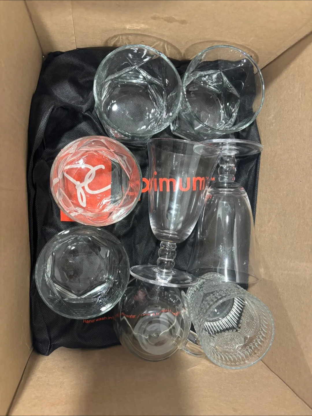 Mixed Glassware Set - Variety of Styles thumbnail