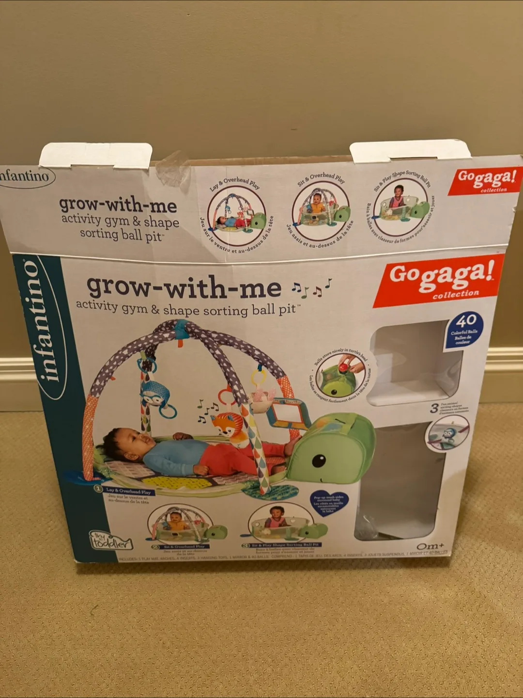 Infantino Grow-With-Me Activity Gym & Shape Sorting Ball Pit thumbnail