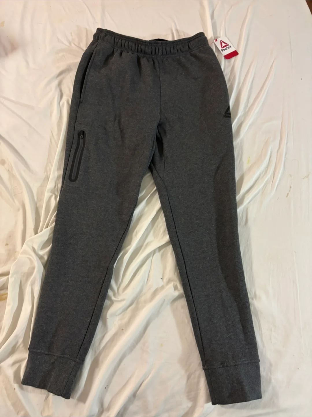 New Reebok Grey Joggers - Size S thumbnail