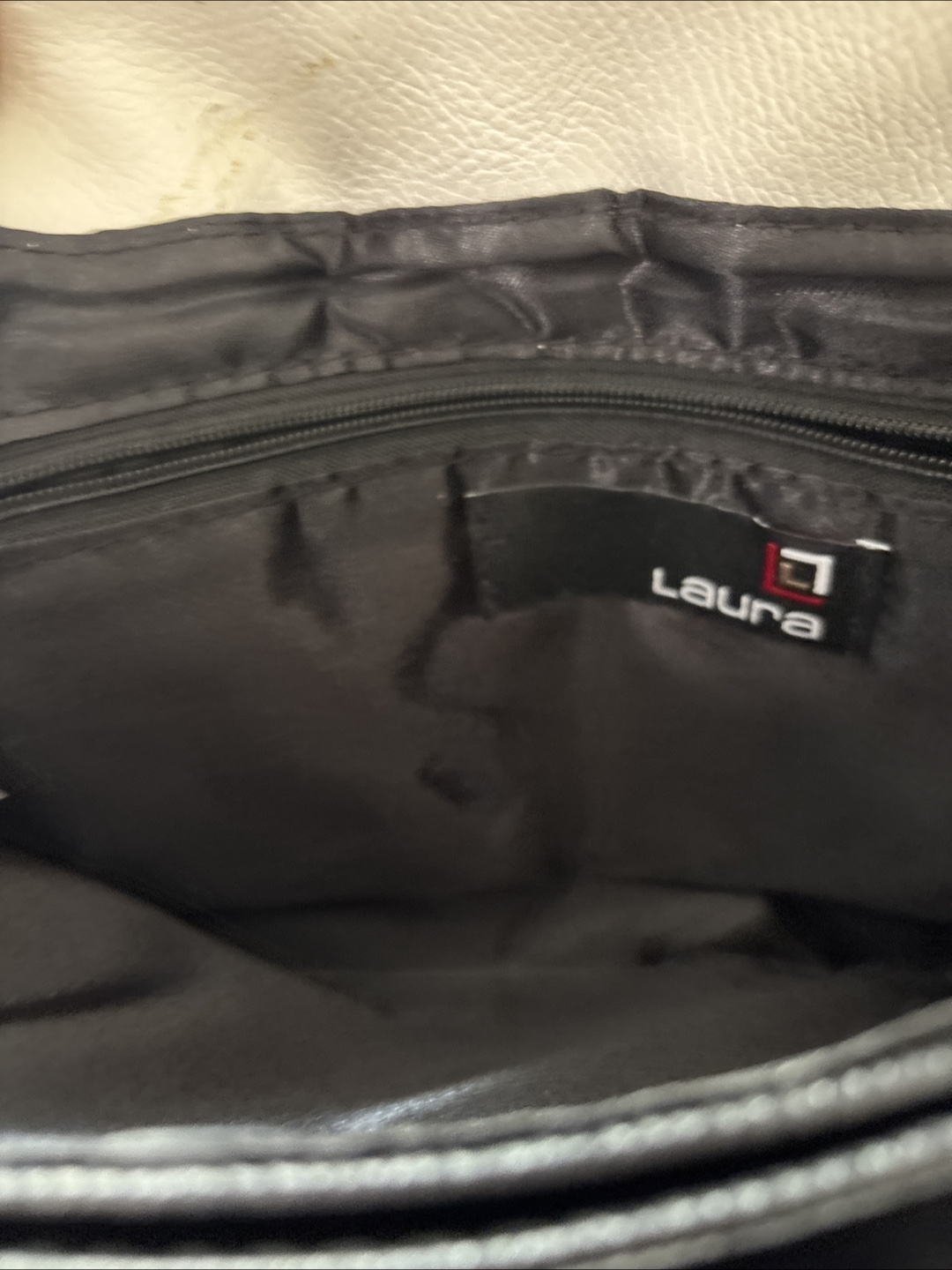 Laura Leather Black & White Clutch - photo 3