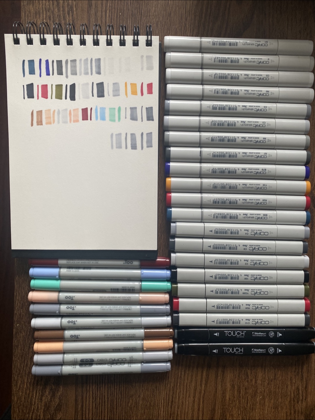 Copic Sketch Markers – 31 Assorted Colours+ Free pencel case - photo 2